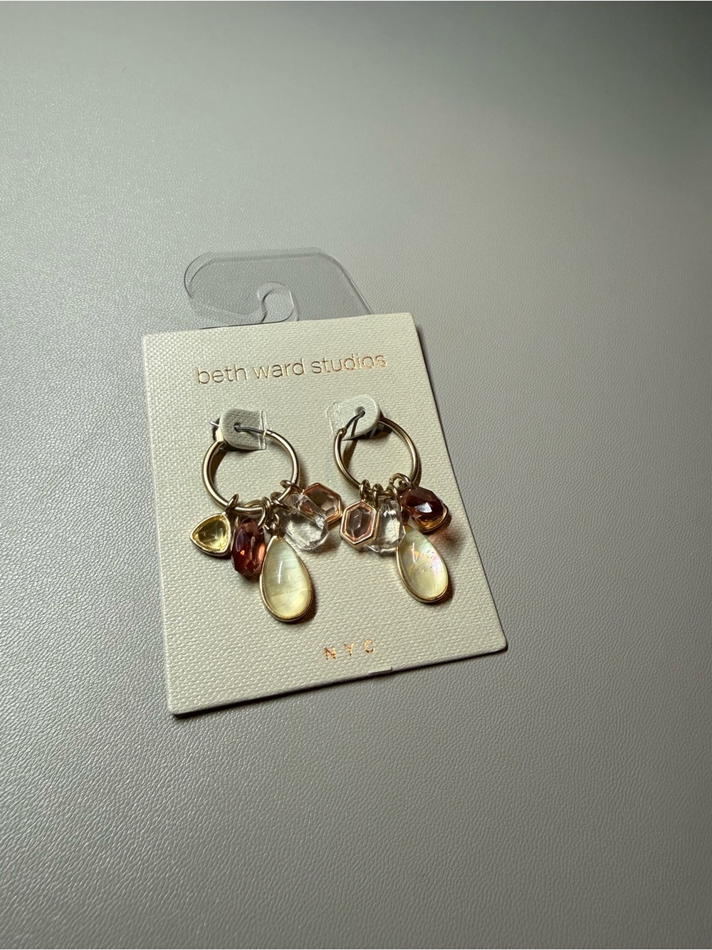 Beth Ward Studios NYC Multicolor Charm Hoop Earrings 🗽🖤